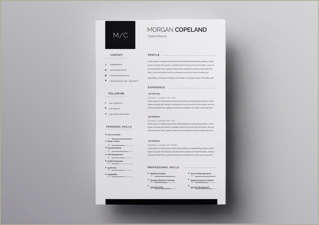 Free Resume Templates For Mac Os X