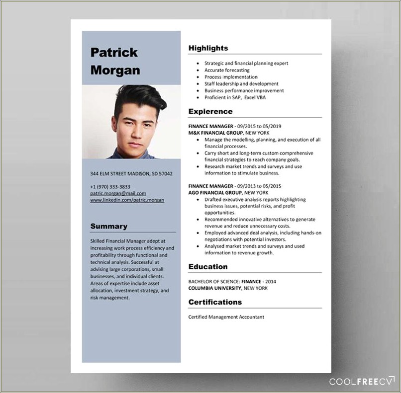 Free Resume Templates Libreoffice To Download