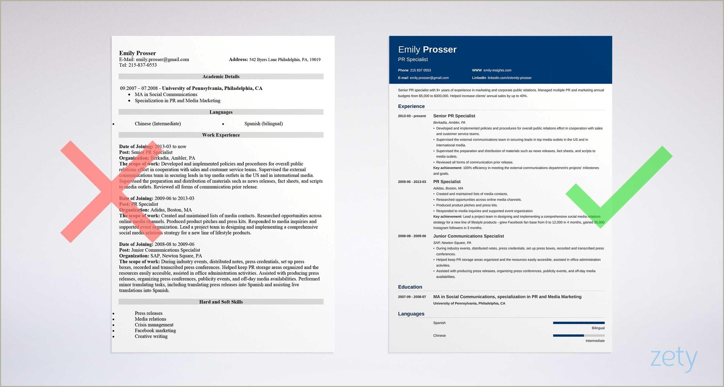 Free Resume Templates On Google Docs