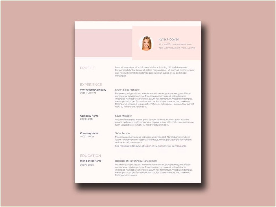 Free Resume Templates That Uses Photo