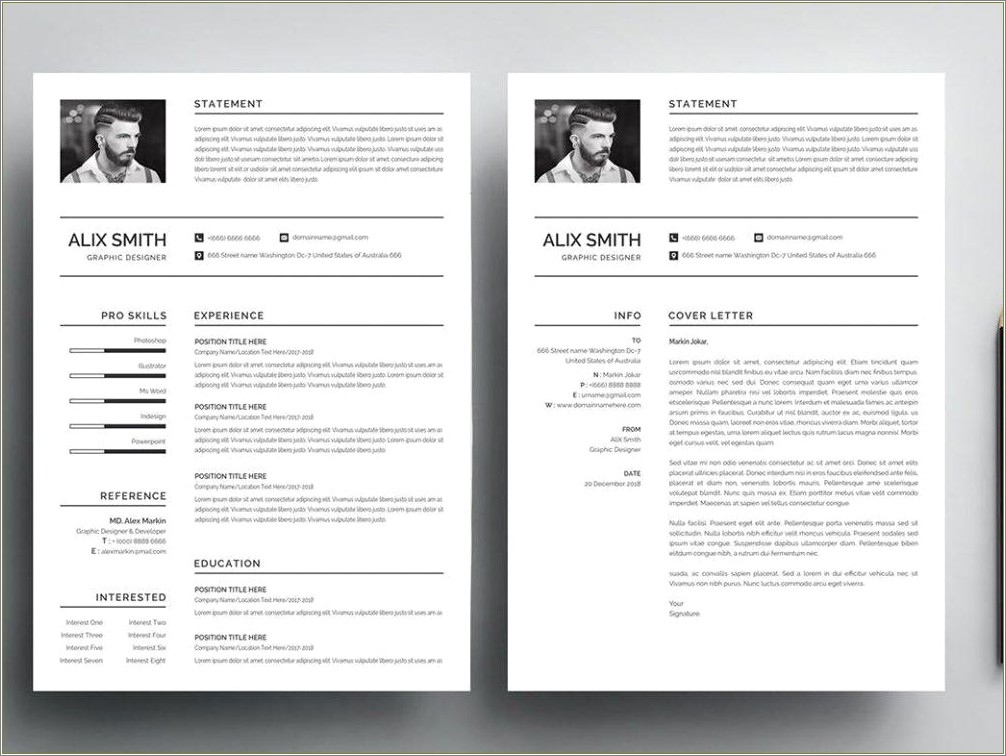 Free Resume Templates With Photo For Word