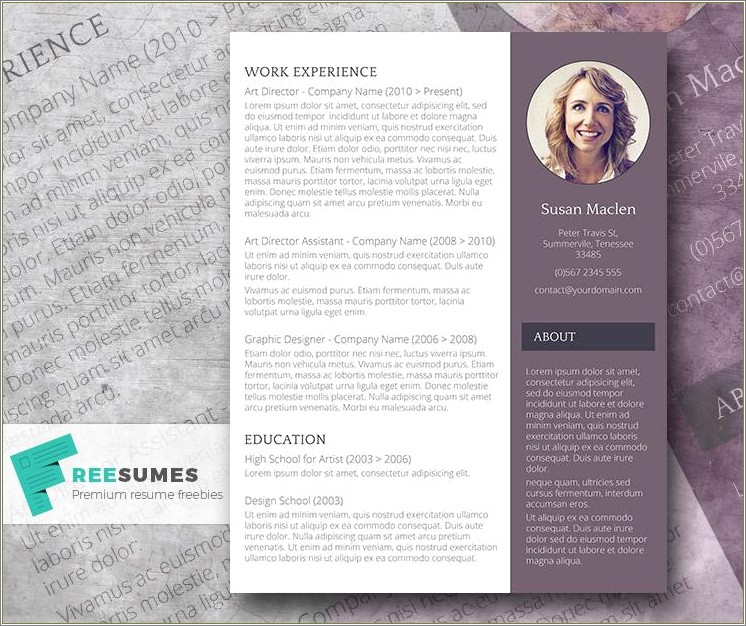 Free Resume Templates With Published Work And Courses