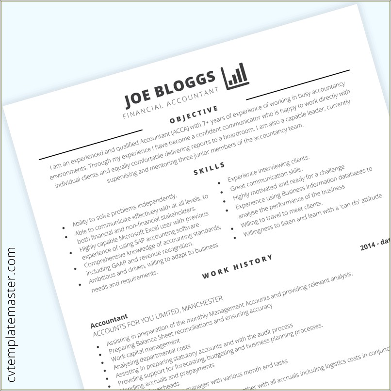 Free Sample Resume For Accounting Assistant