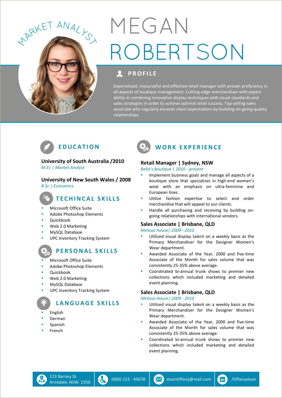 Free Side Bar Resume Templates Printable