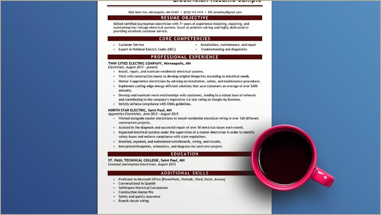 Free Skills Resume Templates For Word