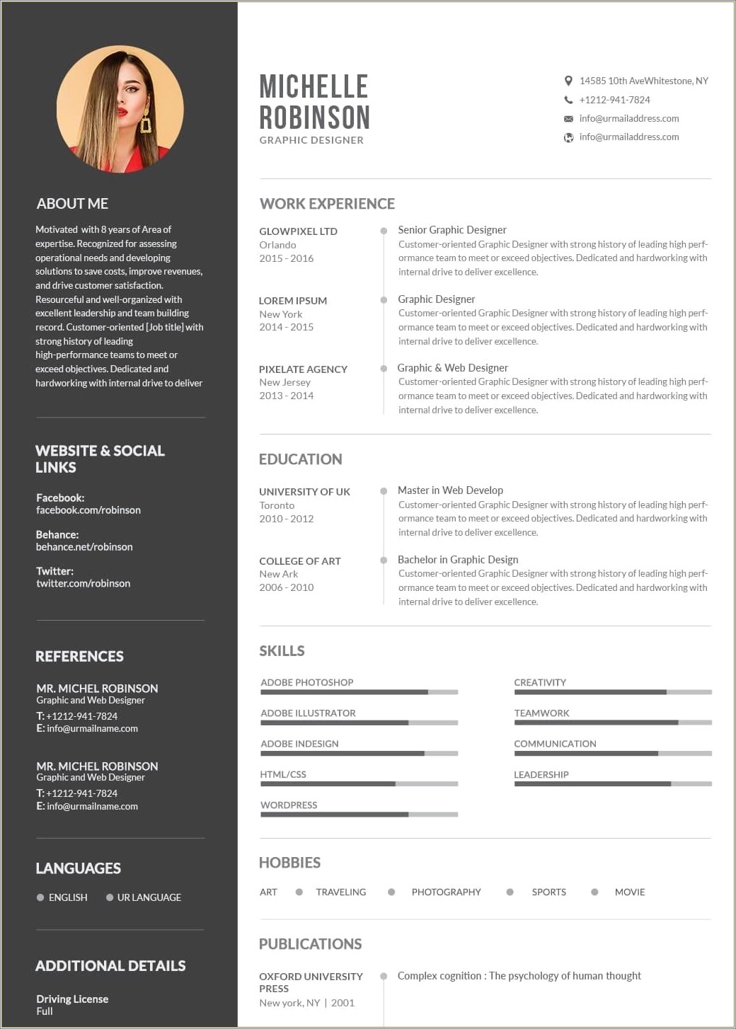 Free Standard Resume Template Resumes Designed By Recruiters