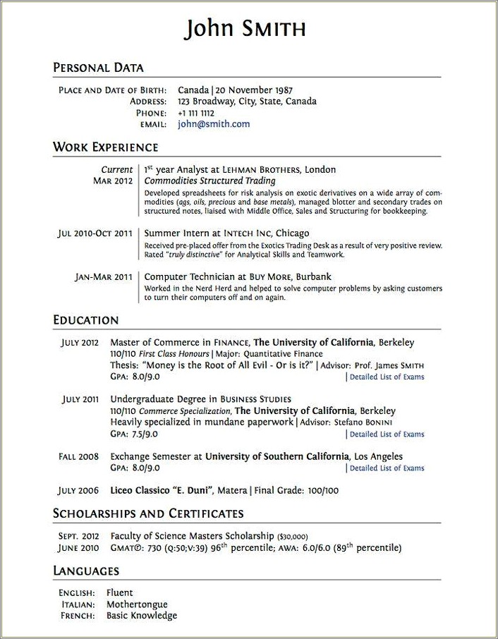 Free Student Resume Templates For College