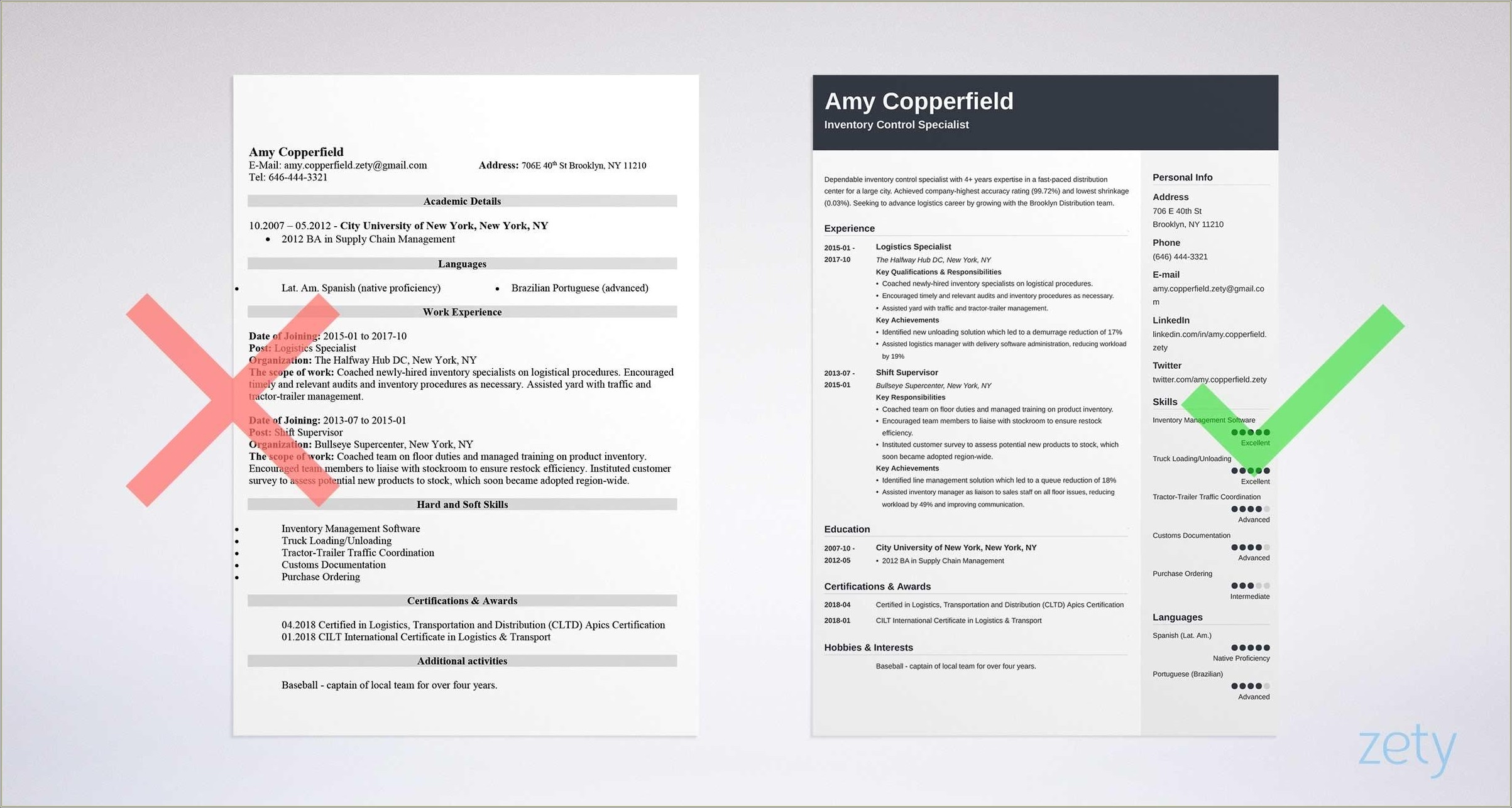 Free Supply Chain Resume Samples Online