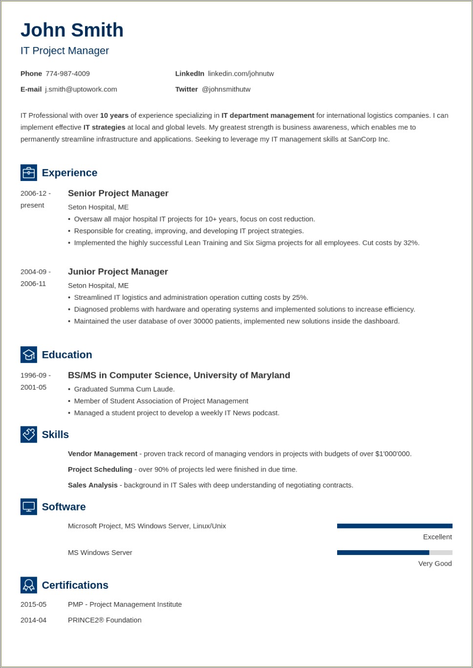 Free Template Job Application Resume Format