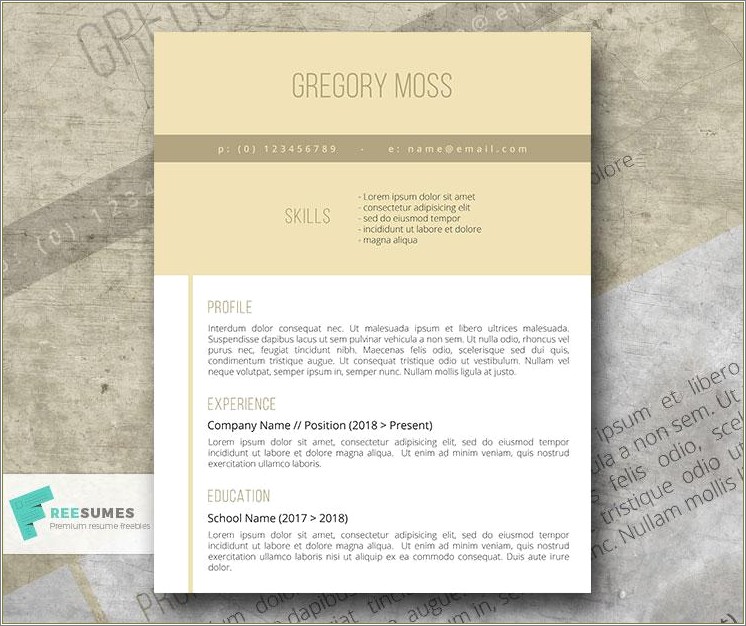 Free Templates For A Functional Resume