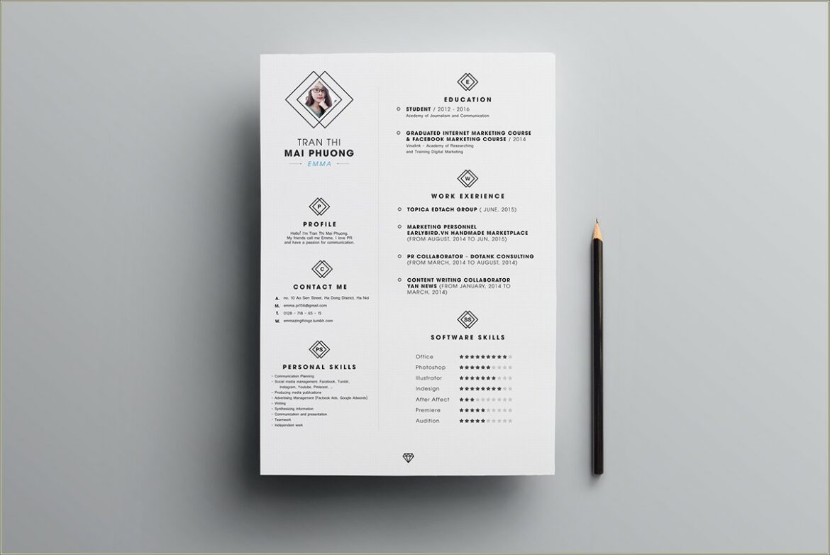 Free Word Doc Resume Template Behance