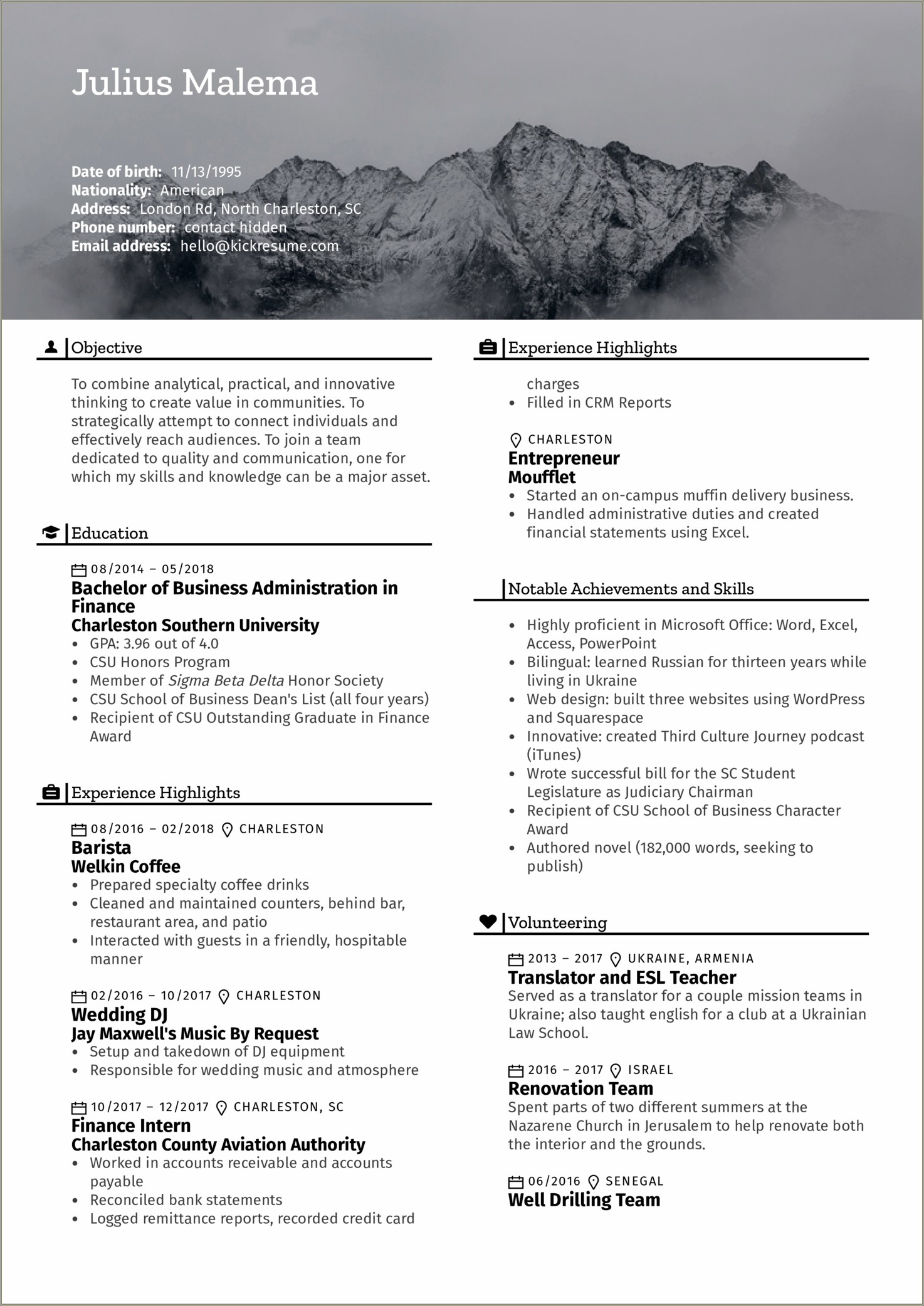 Fresh Graduate Resume With Ojt Experience