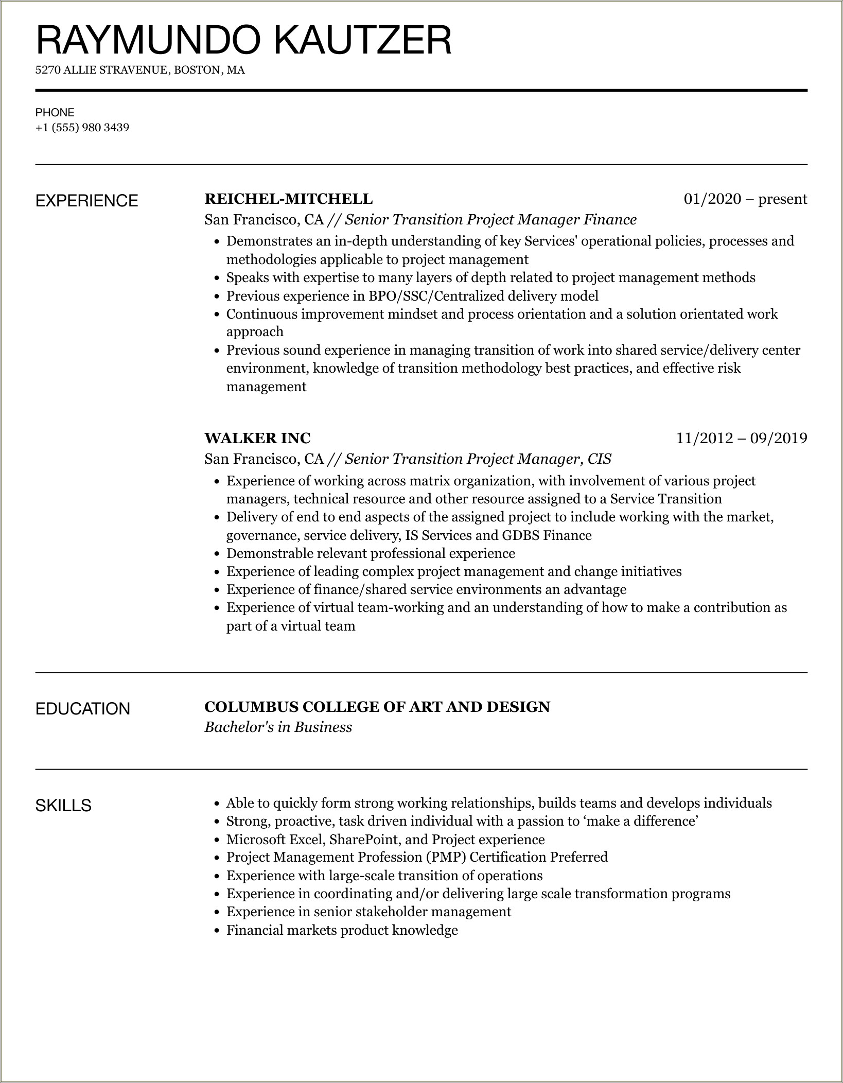 From Teacher To Implementation Manager Resume