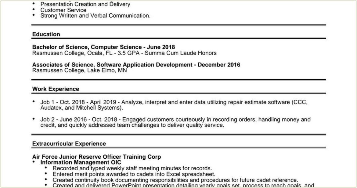 Front Desk Assistant Description In Resume