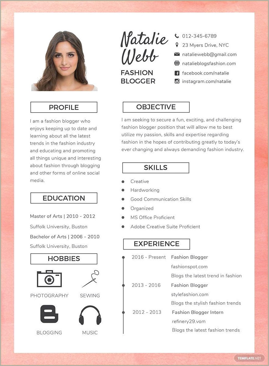 Fun But Good Font For A Resume