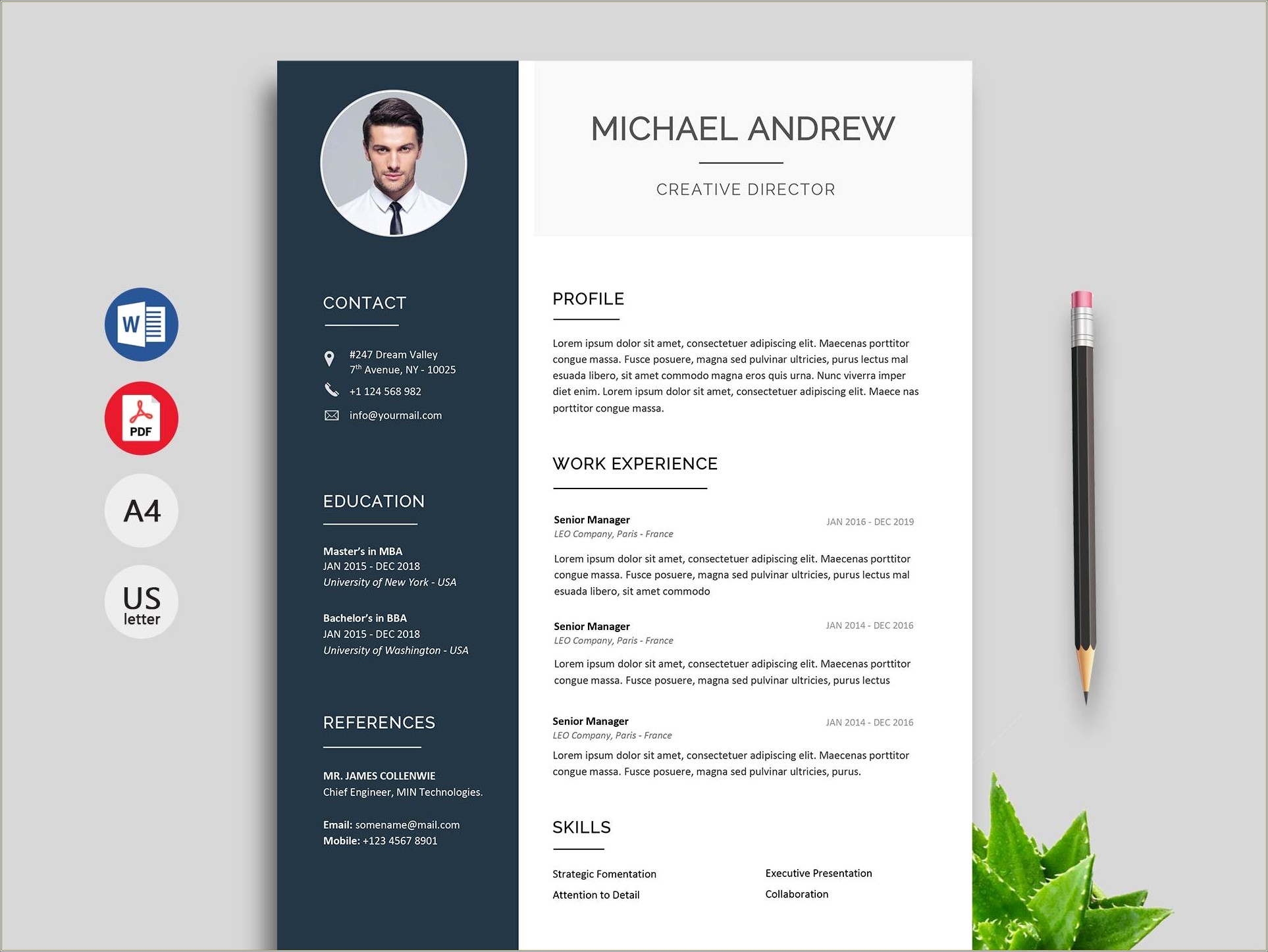 General Contractor Resume Ms Word Template