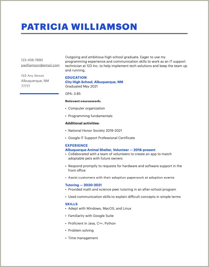 General Objective For Resume For Sales