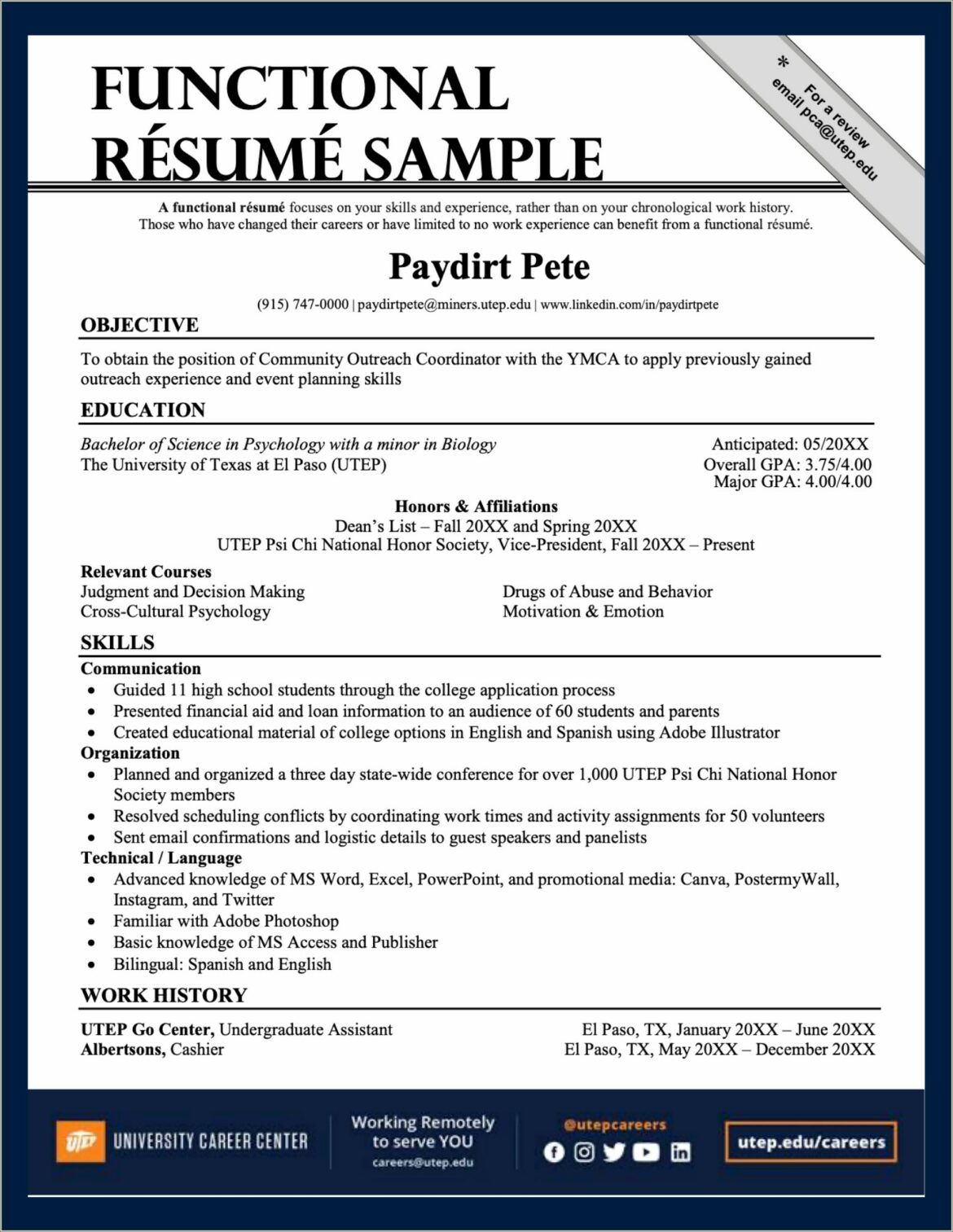 General Resume Skills And Abilities Examples Pdf