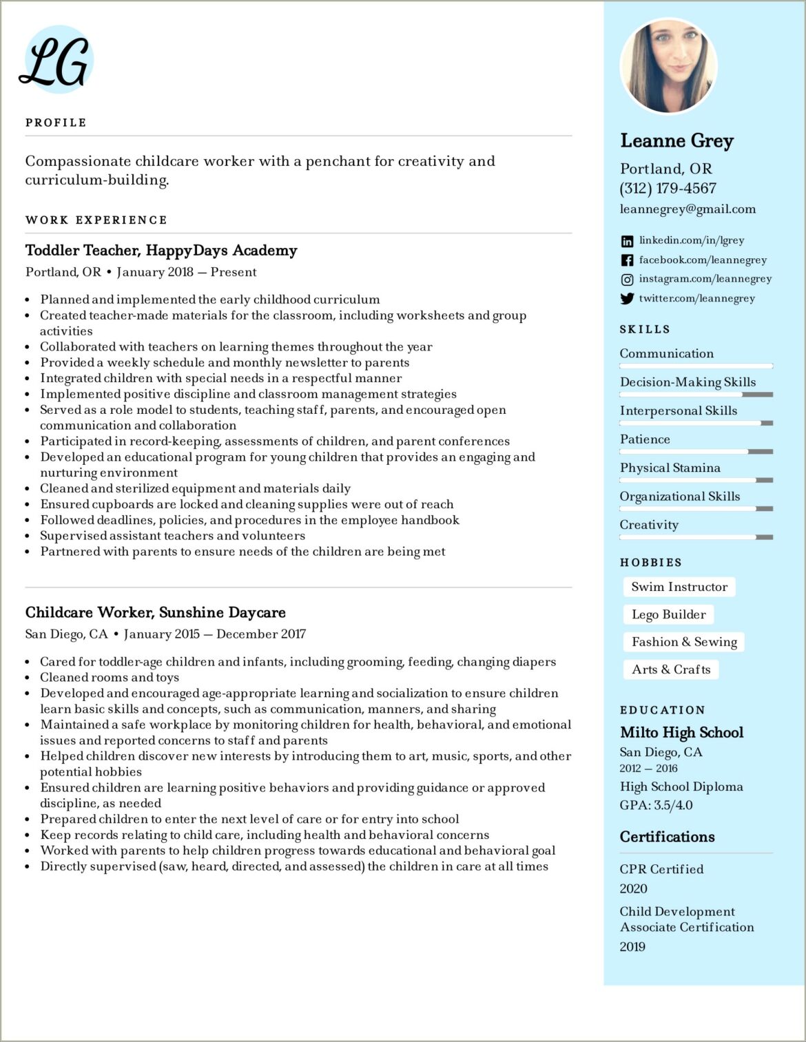 General Soft Skills Examples On Resumes