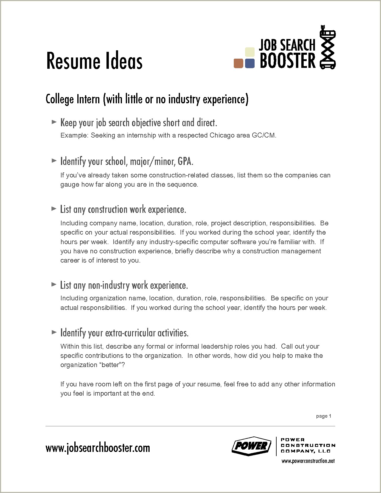 Goals And Objections To Put On Resume