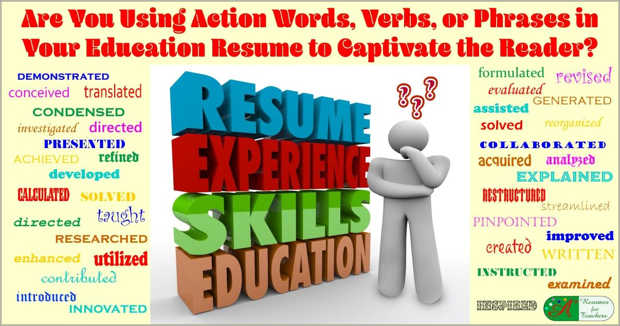 Good Action Words To Use In Resumes