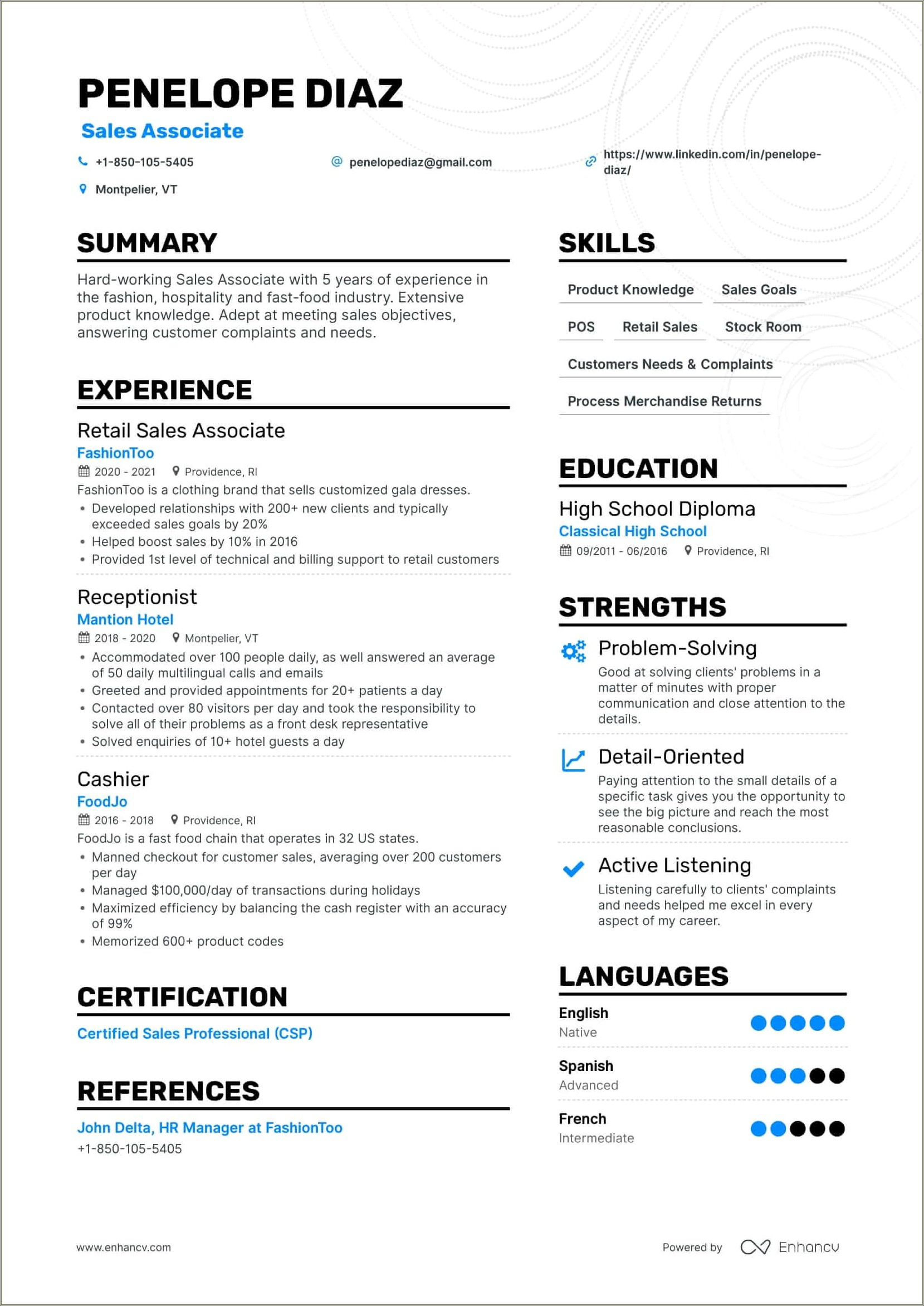 Good Descriptions For Resume For Customer Service Agent
