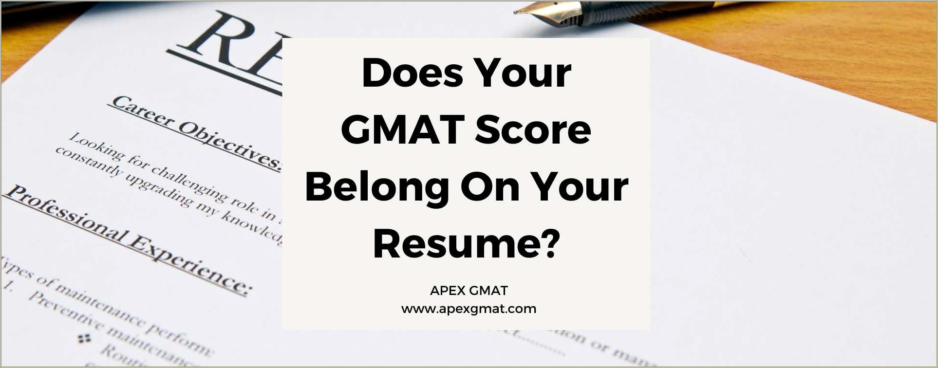 Good Enough Gmat Score For Resume