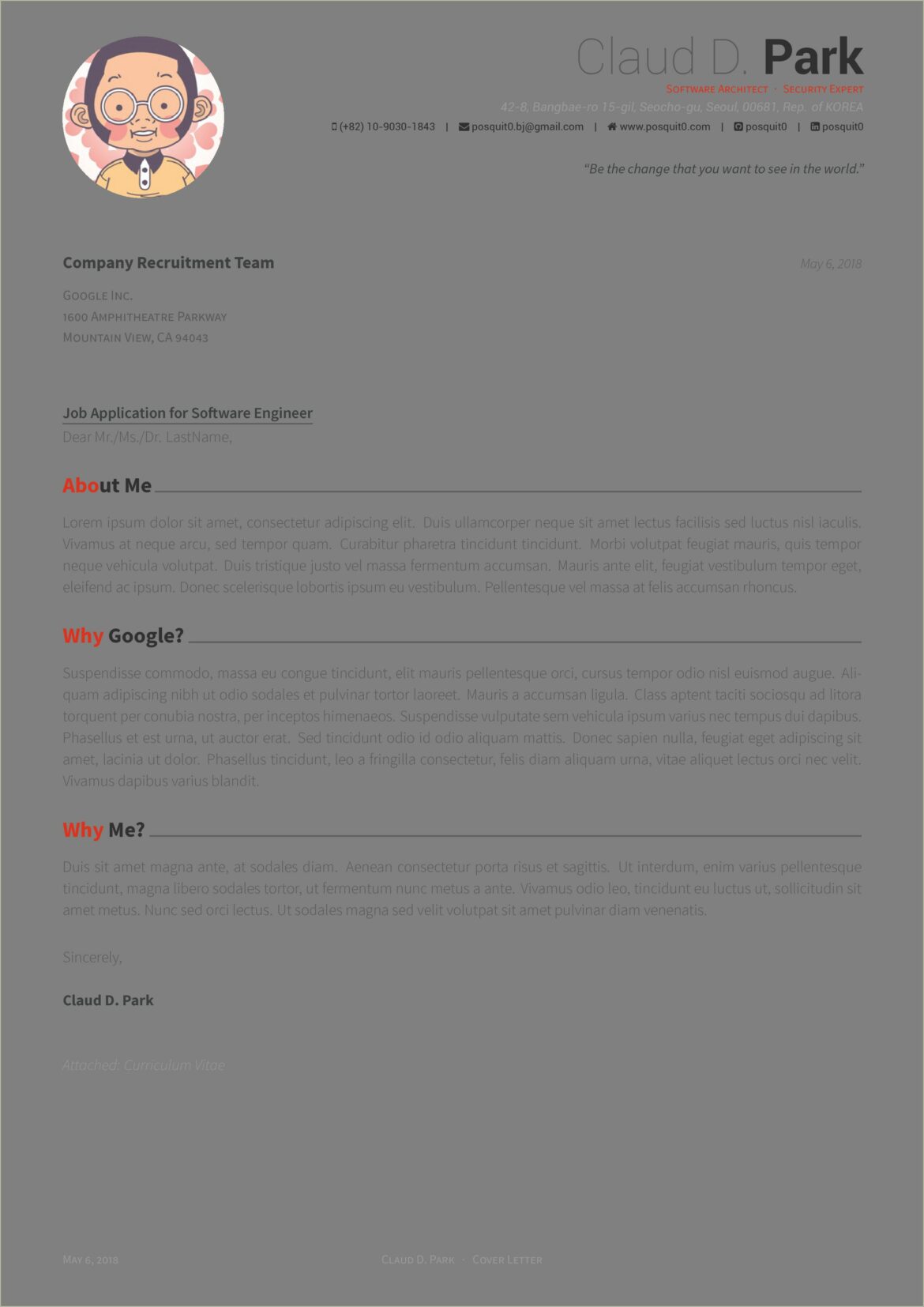 Good Fonts For Resume And Cover Letter