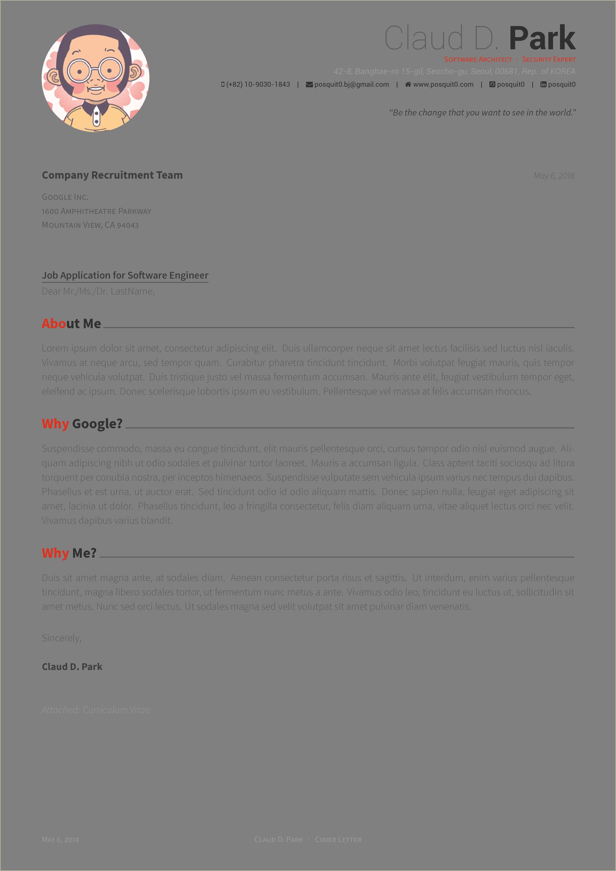 Good Fonts For Resume And Cover Letter