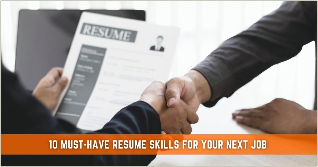 Good Job Skills To Have For Resume