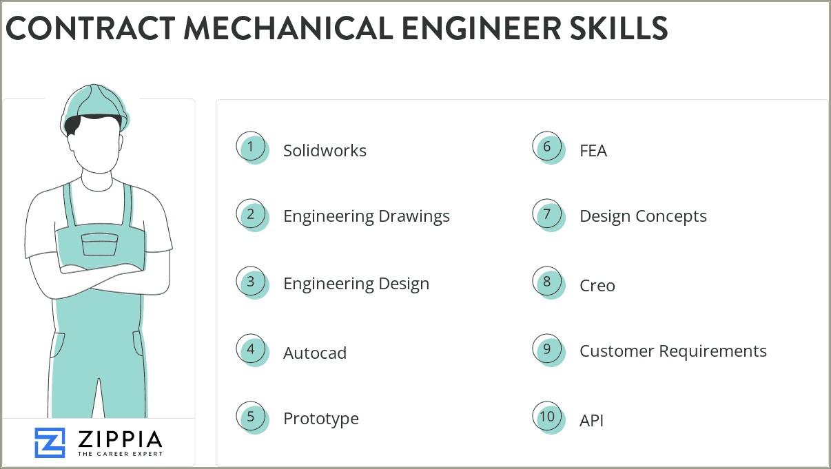 Good Mechanical Engineering Skills Resume Solidworks