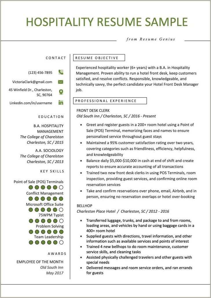 Good Qualifications For Customer Service Resume