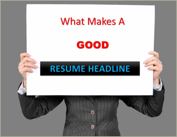 Good Resume Headline For Customer Service