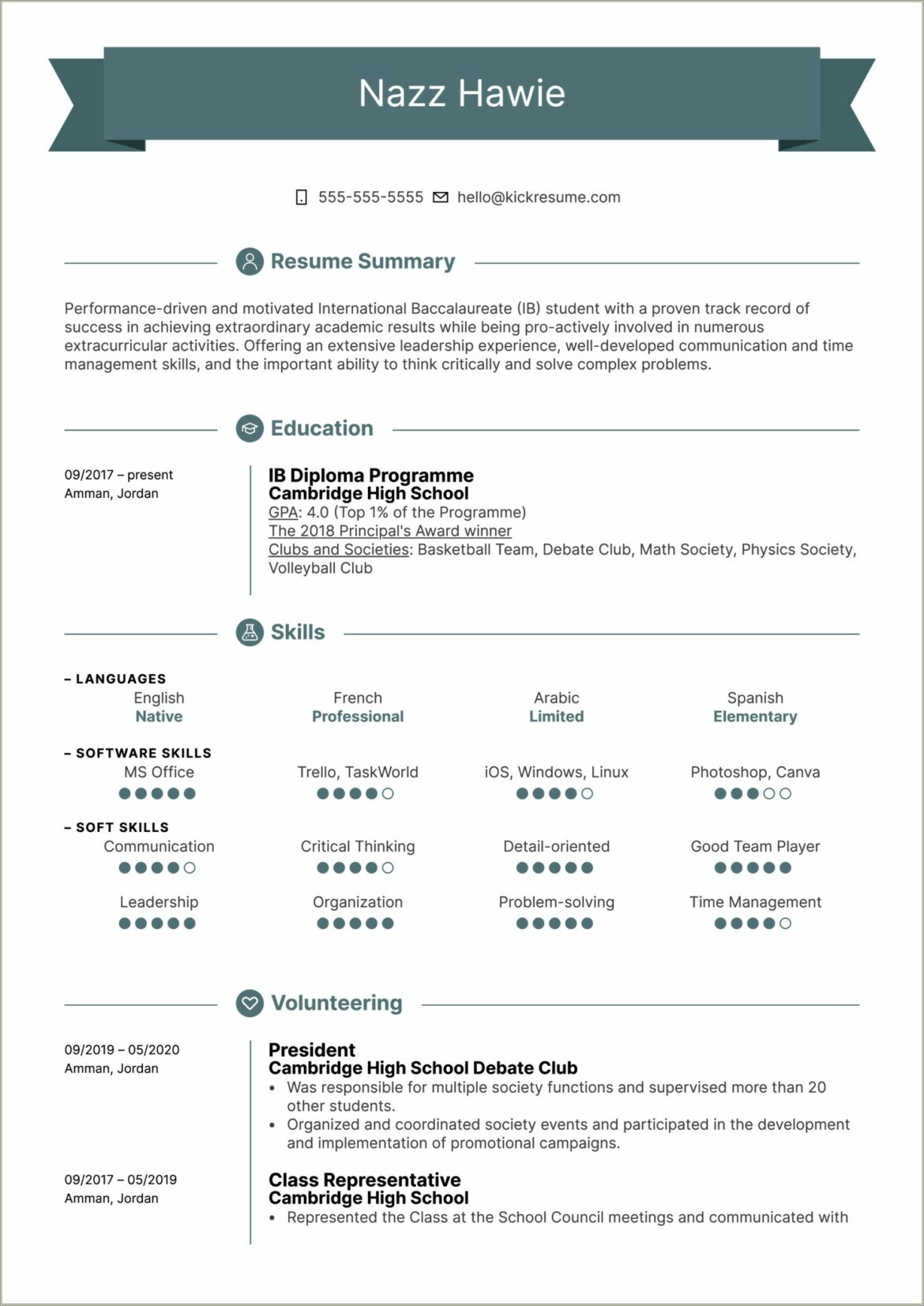 Good Resume Skills For First Job