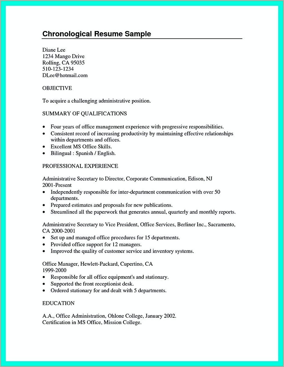 Good Resume Summary Statements For New Grad