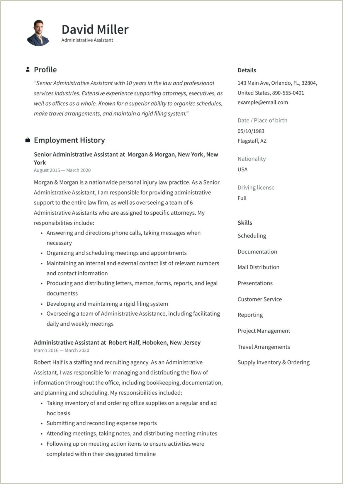 Good Skills For Legal Assistant Resume