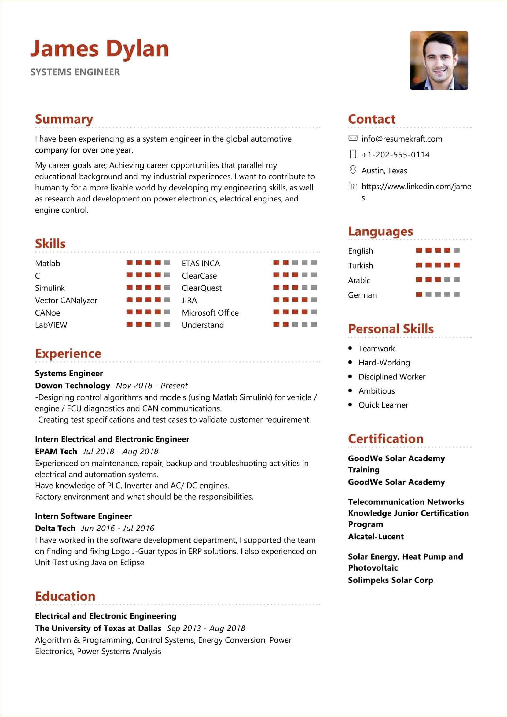 Good Summary For A Resume For Systems Manager