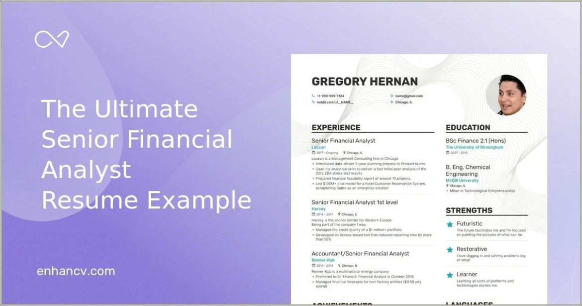 Good Summary For Finance Resume Linkened Redi