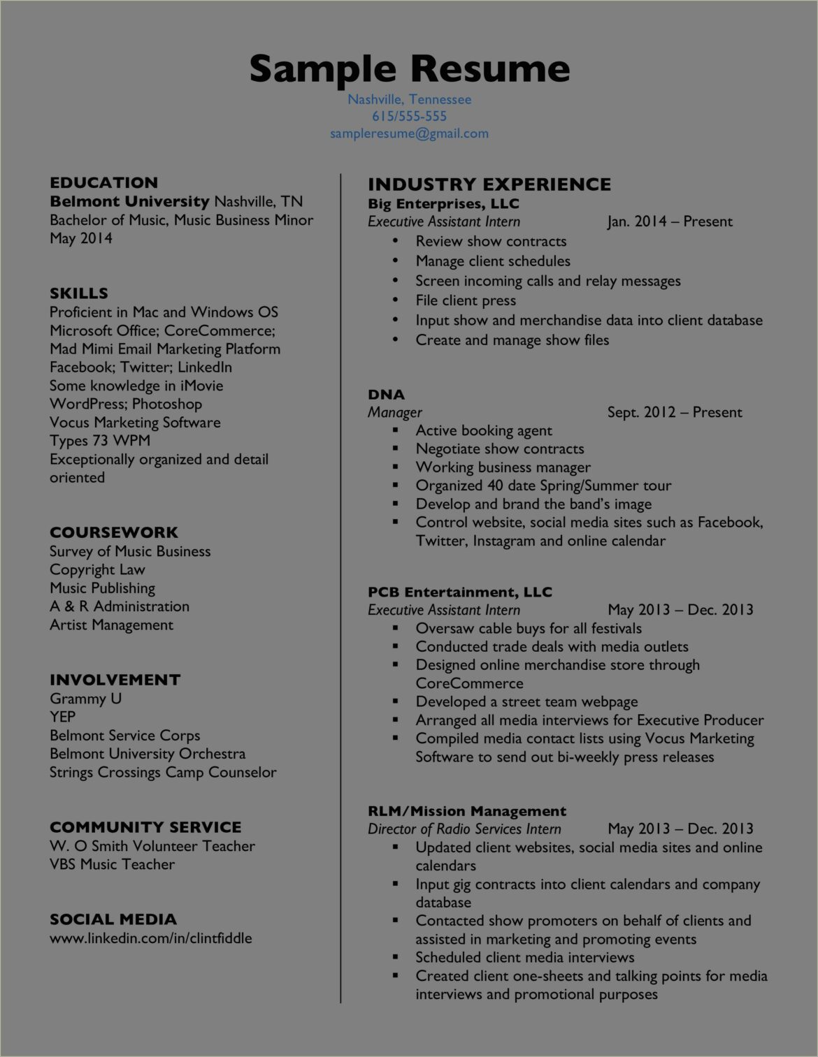 Good Summer Camp Counselor Resume Description