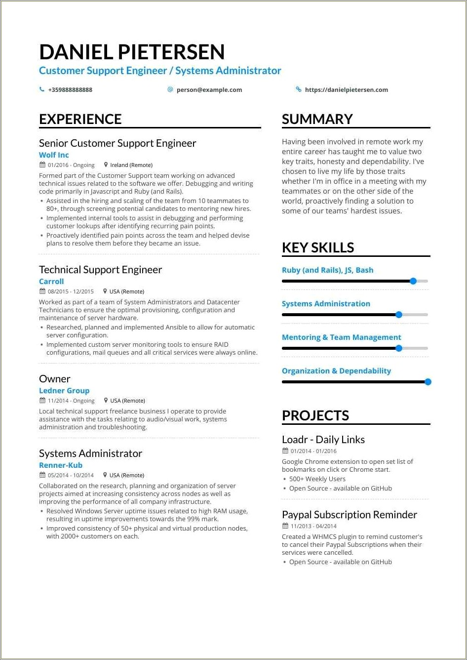 Good Traits To Have On Resume