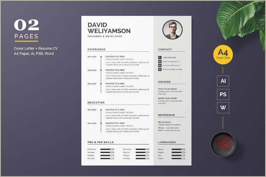 Good Use Of White Space Resume