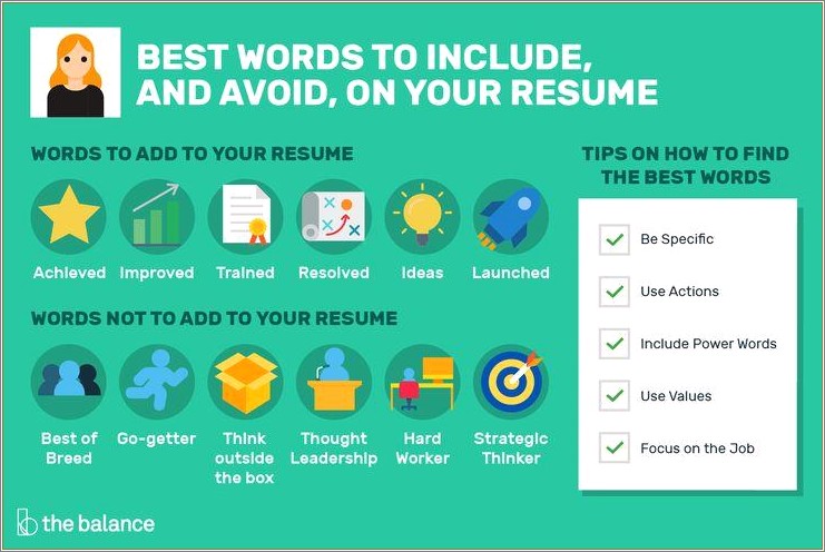 Good Words To Include In Resume