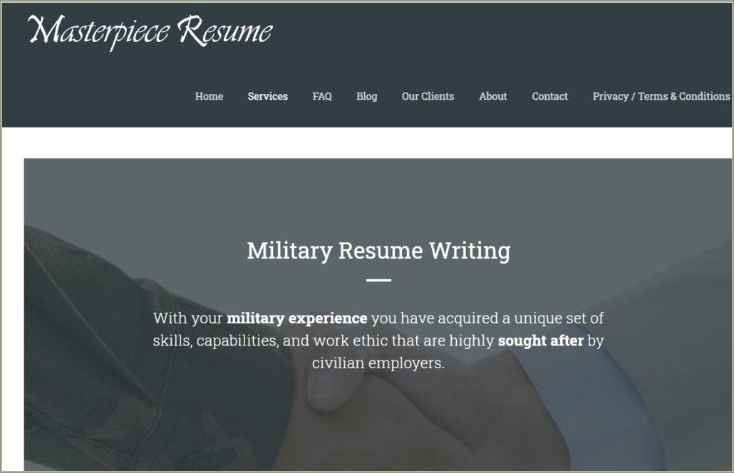 Google Veteran Resume Writing Work Shop