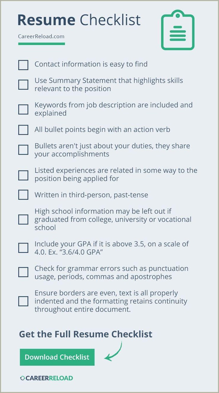 Grammer And Punctation For Listing Skills On Resume