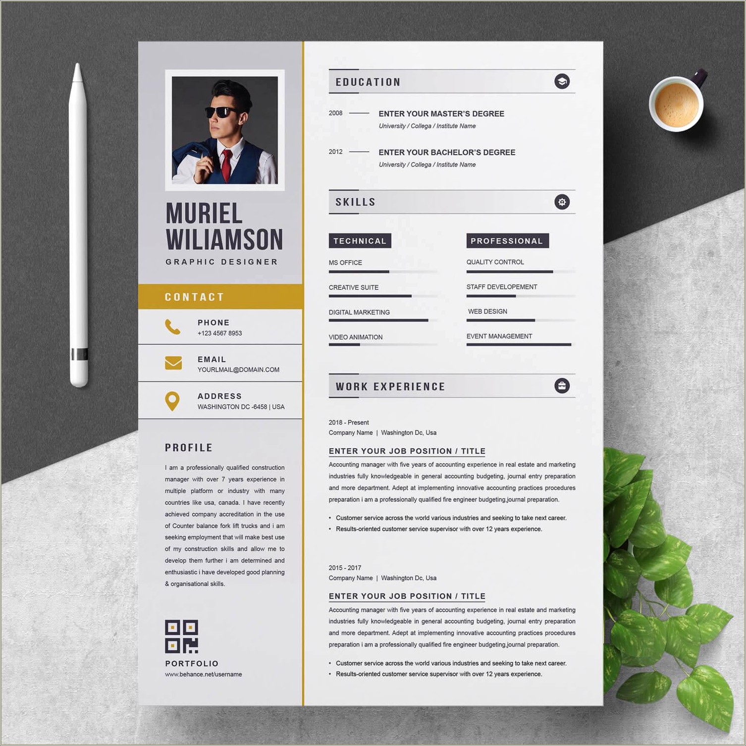 Graphic Design And Marketing Job Resume