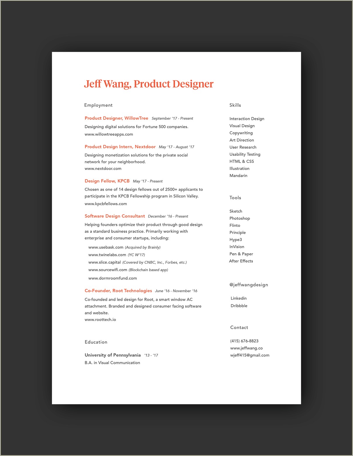 Graphic Design No Relevant Experience Resume Sample