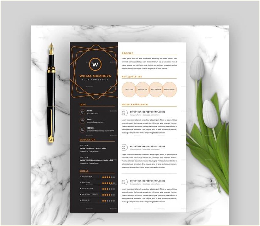 Graphic Design Resume Template Free Download
