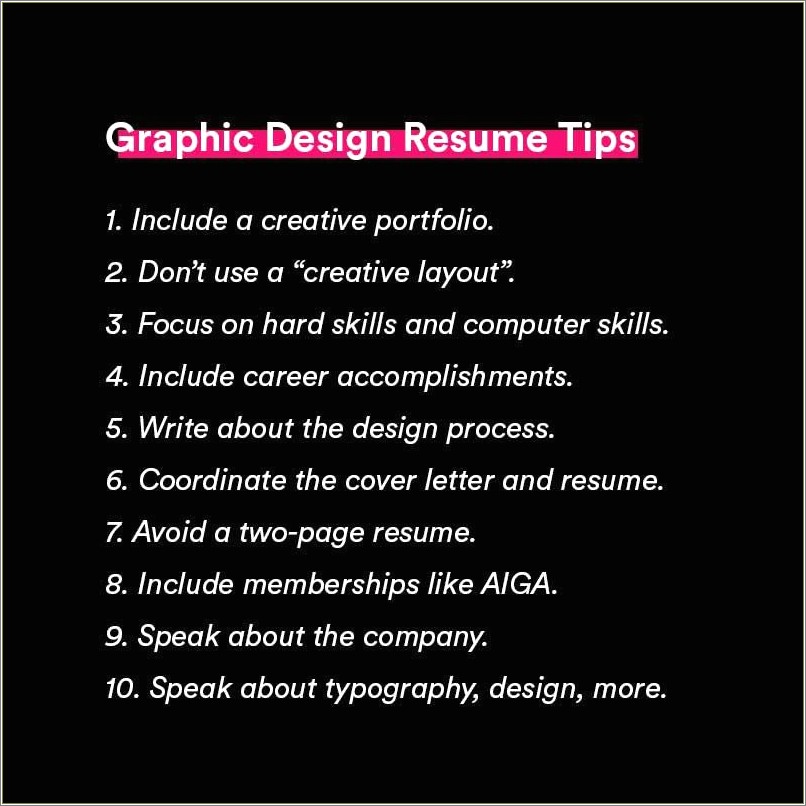 Graphic Design Skills To List On Resume