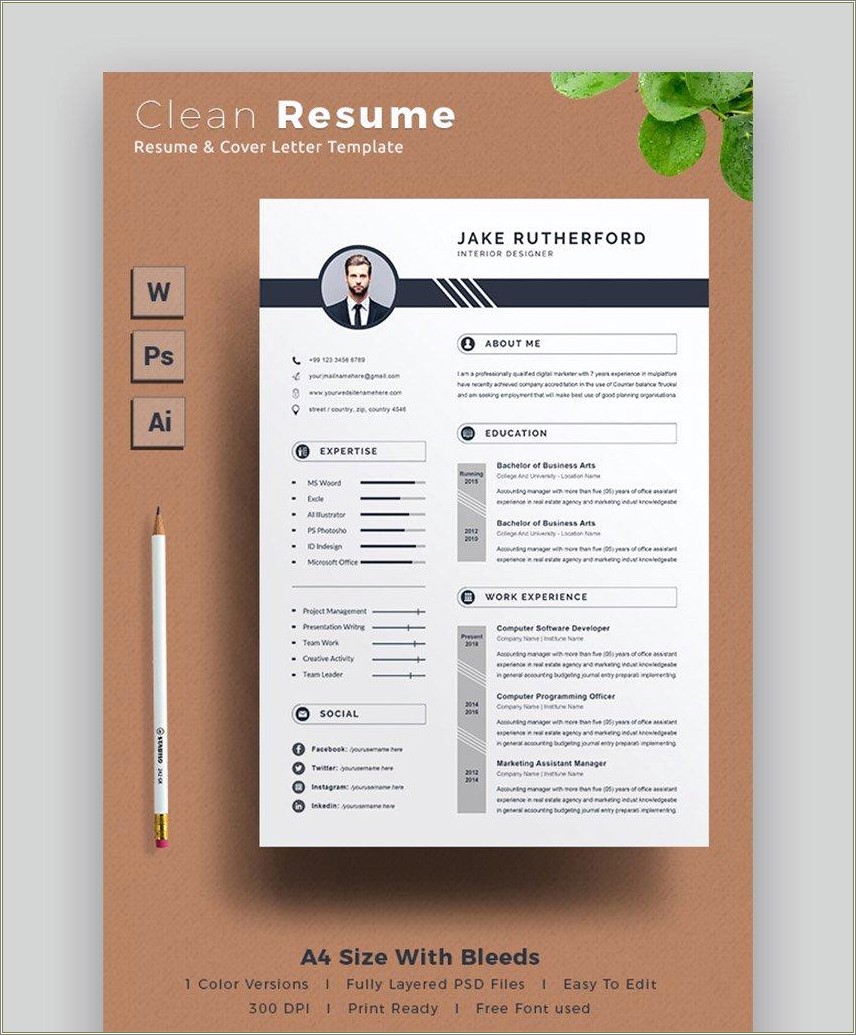 Graphicriver Resume Word Vol 1 Share