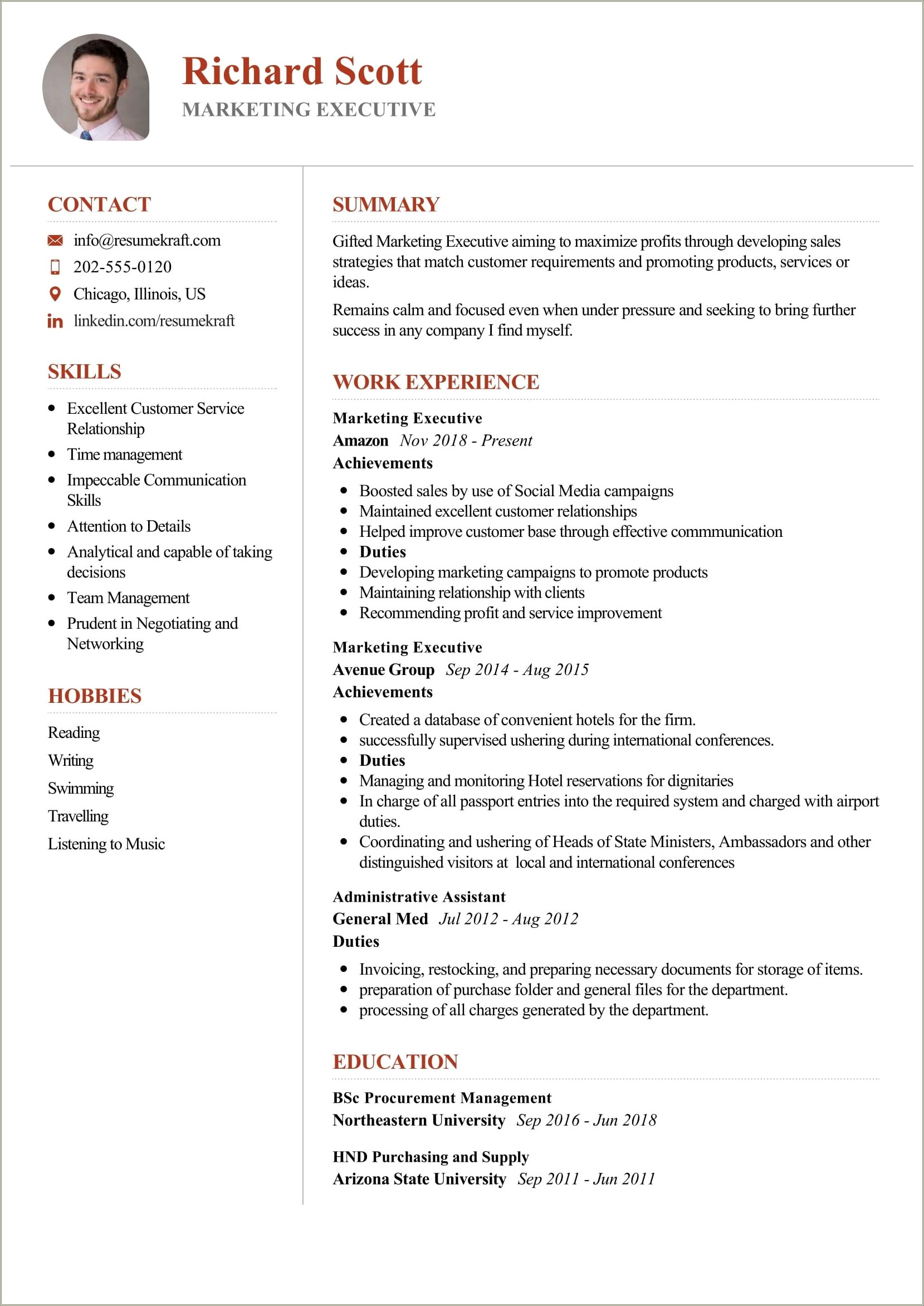 Great Executive Assistant Achievements On Resume Wording